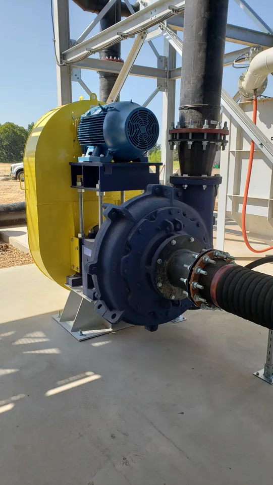 A close up of a pump on the ground